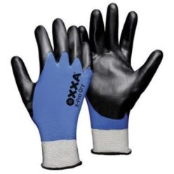   MJ 51-300 OXXA X-Pro-Dry nitril tenyérmártott PES kesztyű, kék/fekete 7