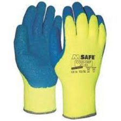   MJ 47-185 Coldgrip Hi-Viz latex hab tenyérmártott PA kesztyű, -20C fokig 10