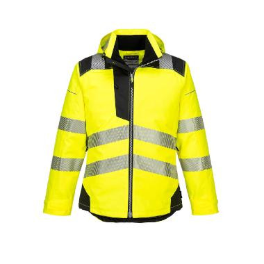 Portwest T400YBR Vision Hi-Vis esőkabát, sárga/fekete M