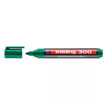 Alkoholos marker EDDING 300 kerek zöld